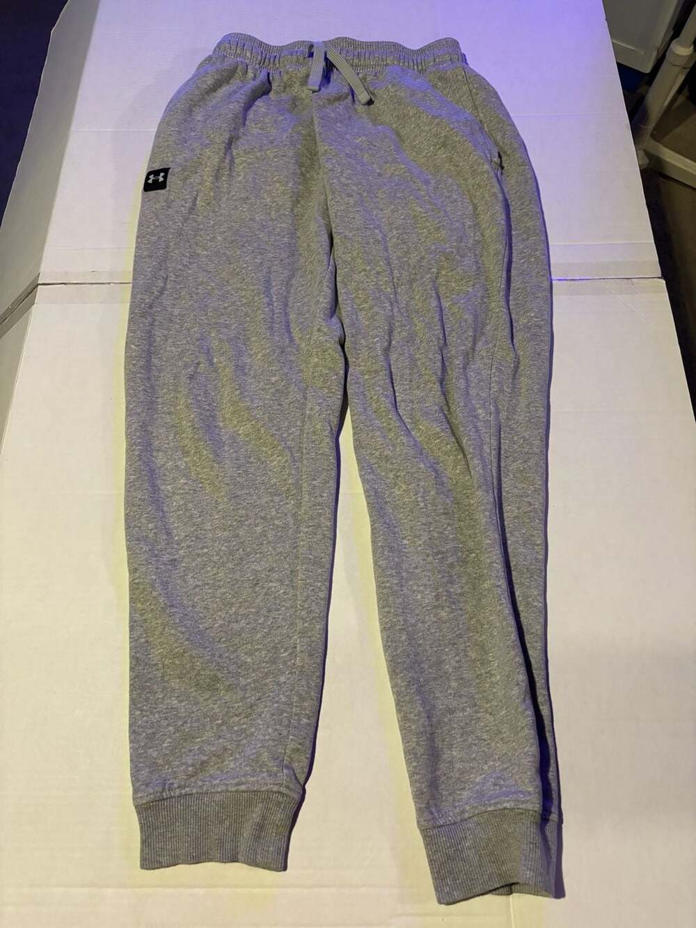 Under Armour Gray Sweatpants Joggers Loose Fit Fleece Drawstring Medium